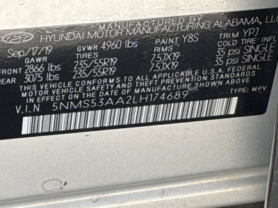 2020 Hyundai Santa Fe Limited