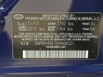 2013 Hyundai Elantra Limited PZEV