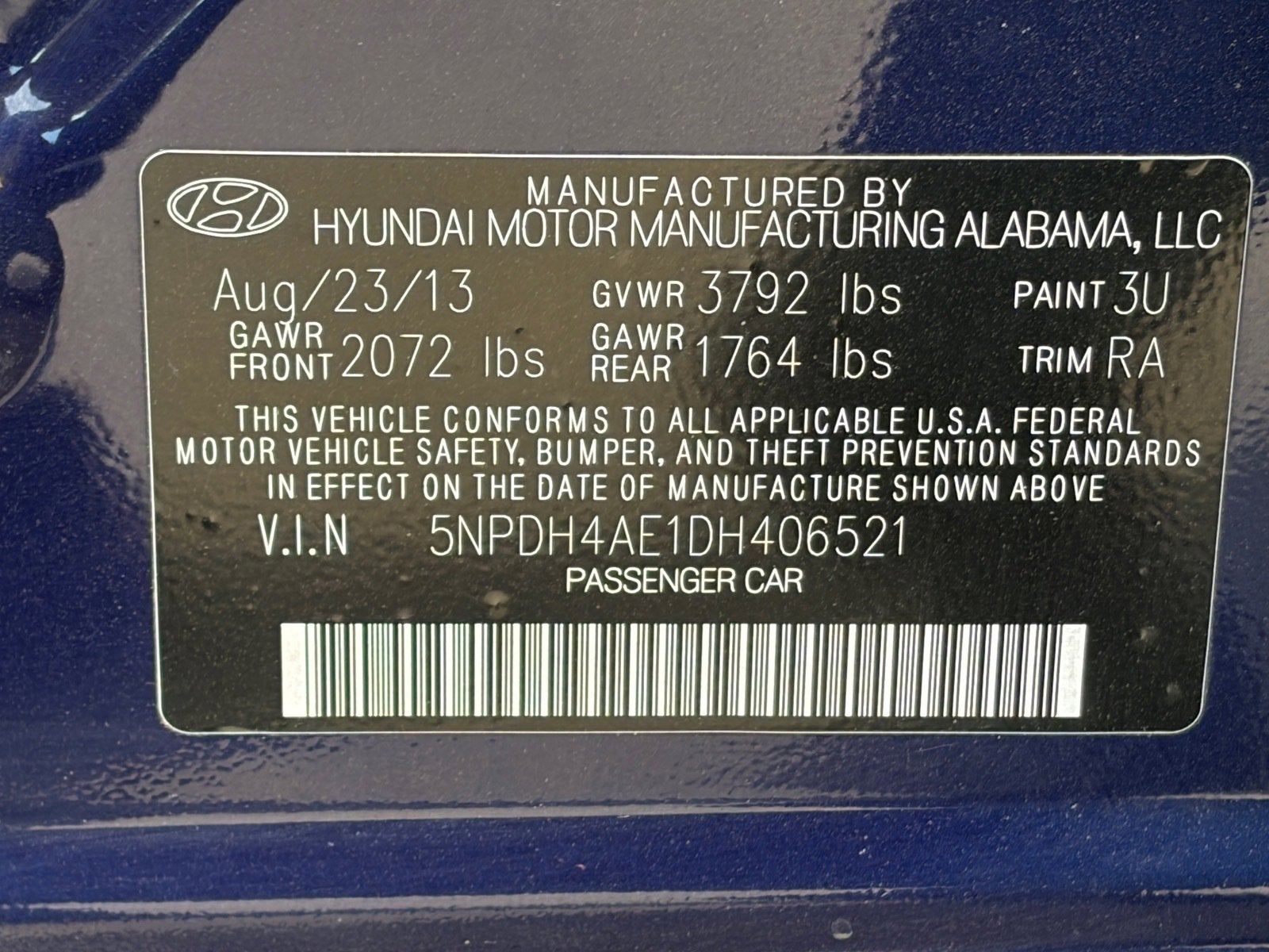 2013 Hyundai Elantra Limited PZEV