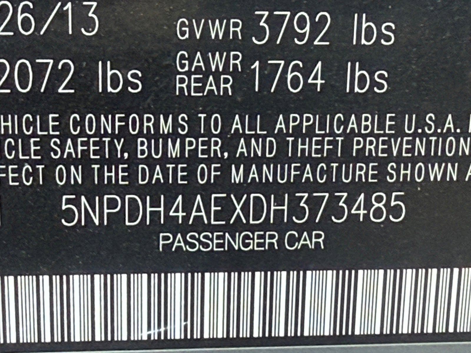 2013 Hyundai Elantra GLS PZEV