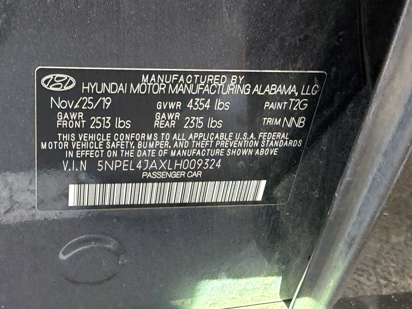 2020 Hyundai Sonata SEL