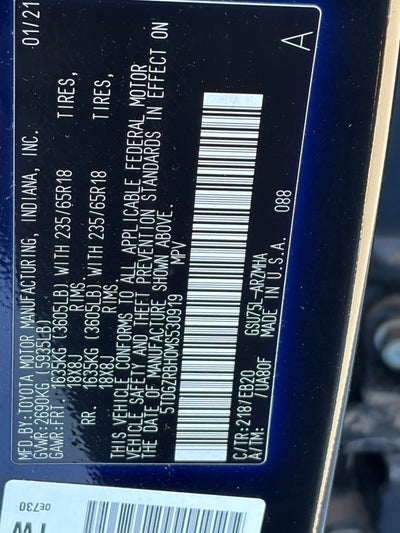 2021 Toyota Highlander XLE