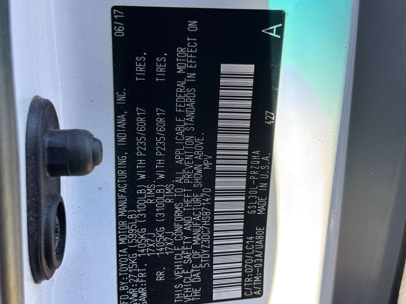 2017 Toyota Sienna XLE