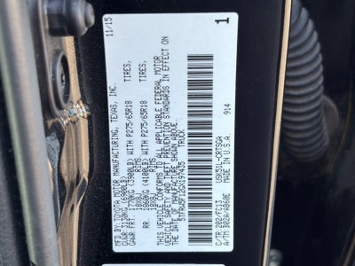 2016 Toyota Tundra 2WD Truck SR5