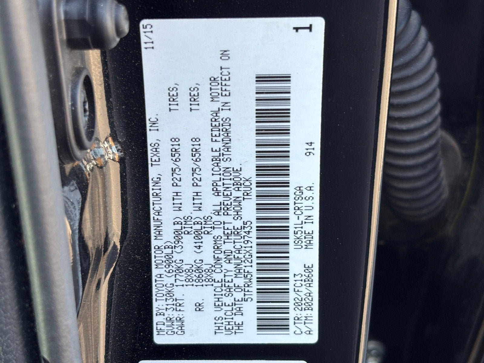 2016 Toyota Tundra 2WD Truck SR5