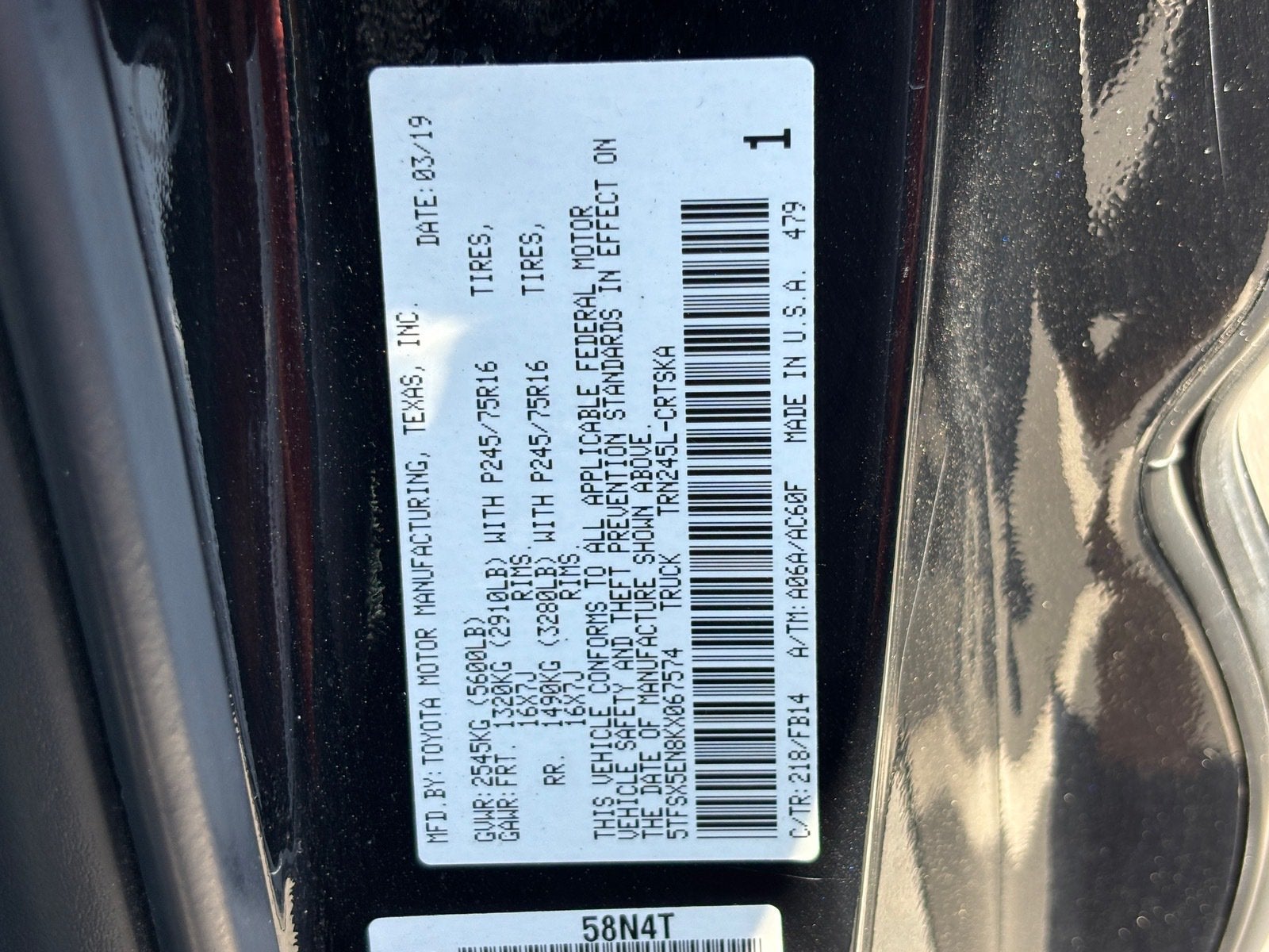 2019 Toyota Tacoma 4WD SR