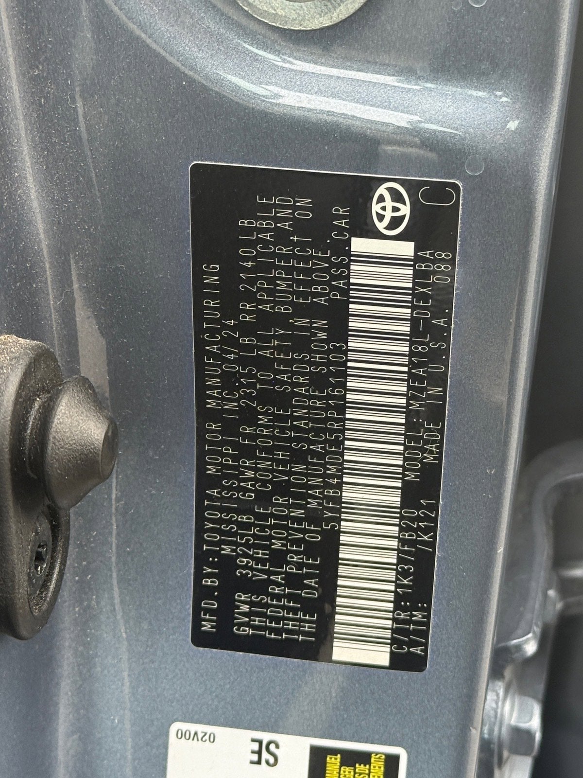 2024 Toyota Corolla LE