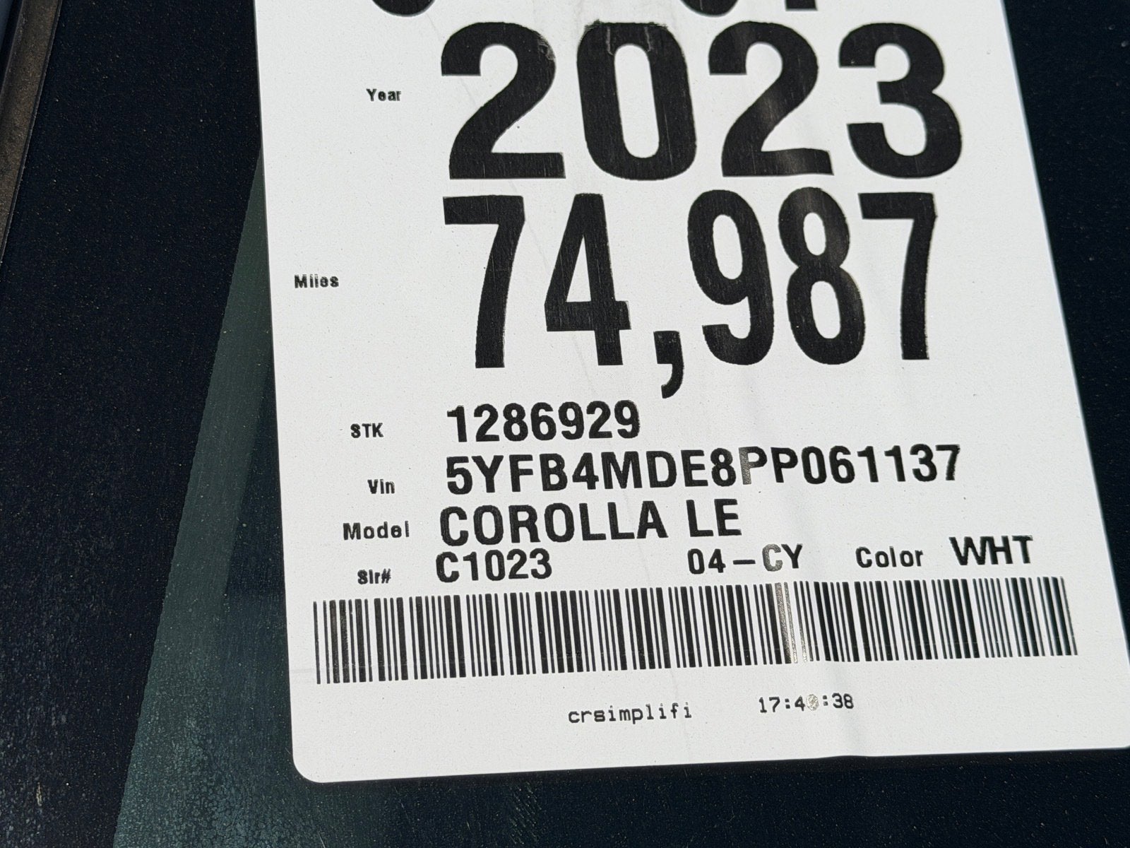 2023 Toyota Corolla LE