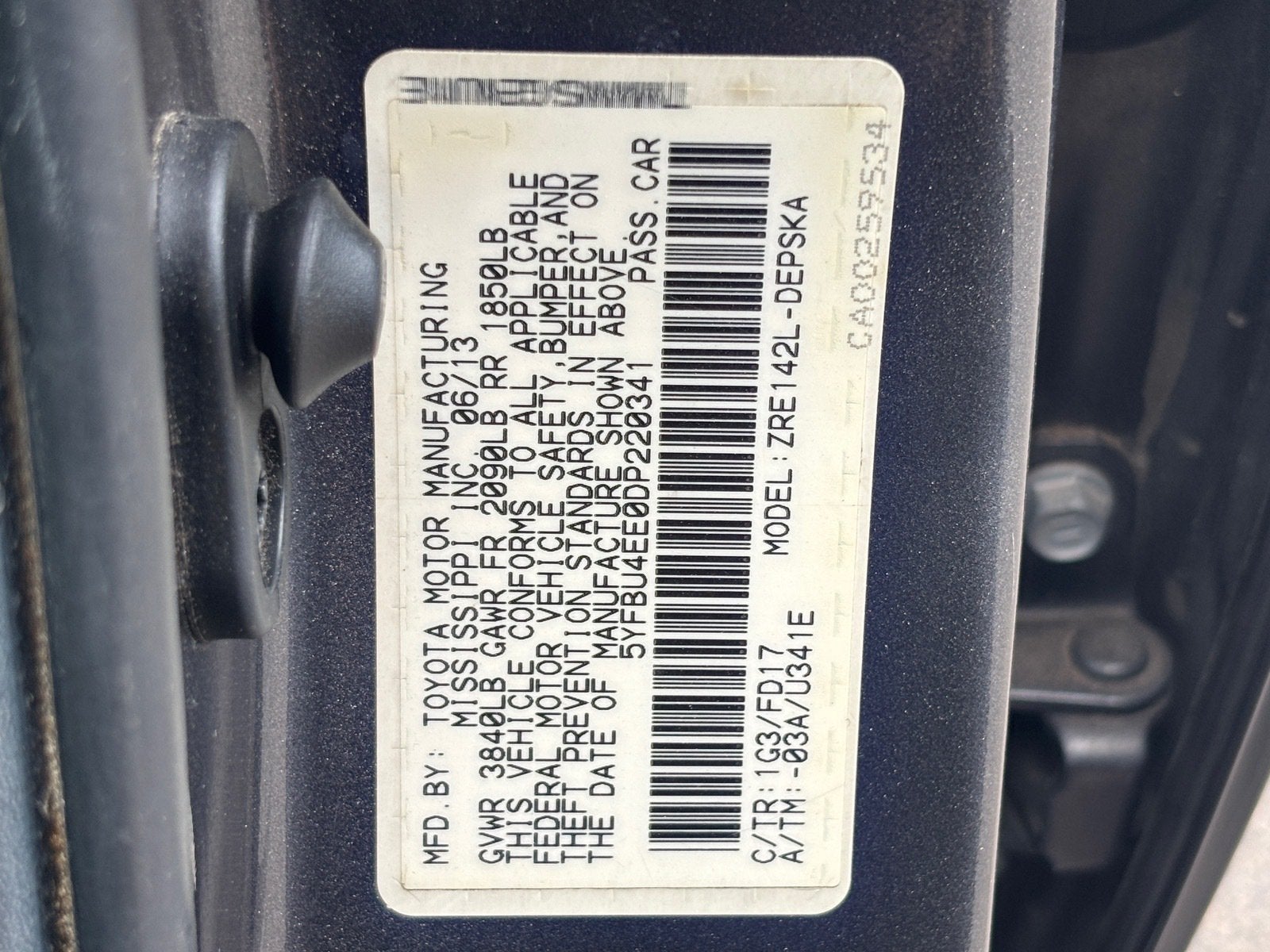 2013 Toyota Corolla S