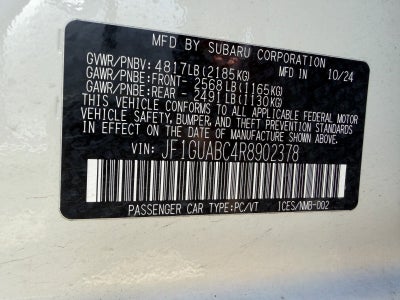 2024 Subaru Impreza Base