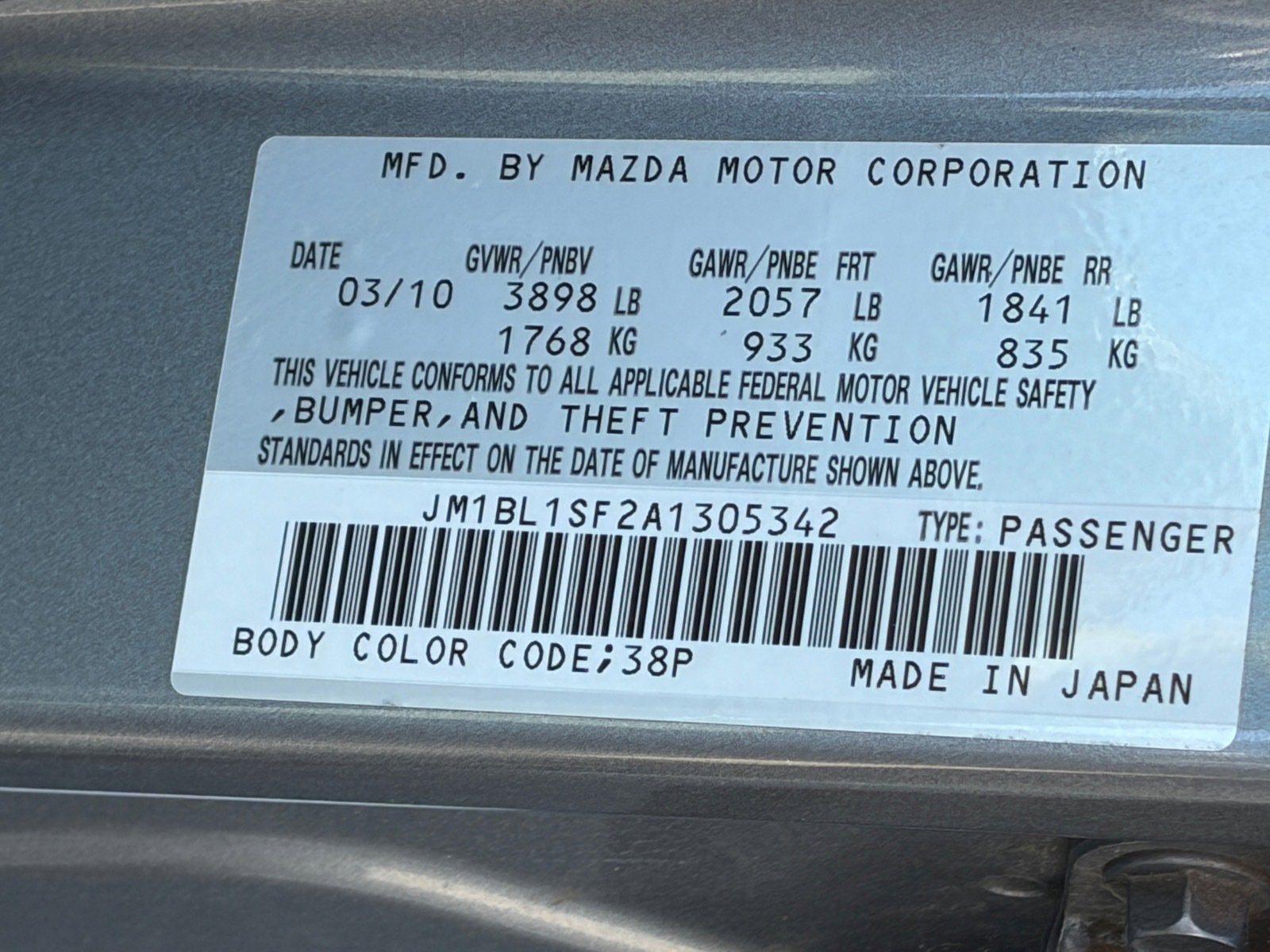 2010 Mazda Mazda3 i Touring