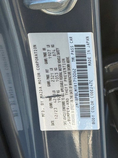 2024 Mazda Mazda3 Hatchback 2.5 S Carbon Edition