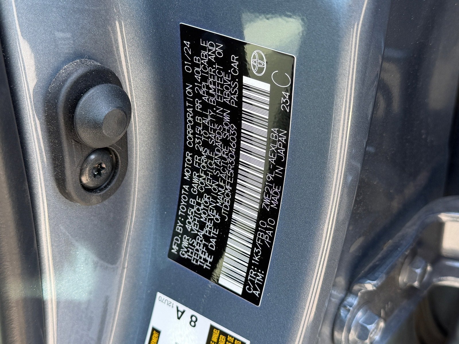 2024 Toyota Corolla Hybrid LE