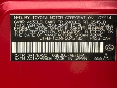 2015 Lexus IS 250 250