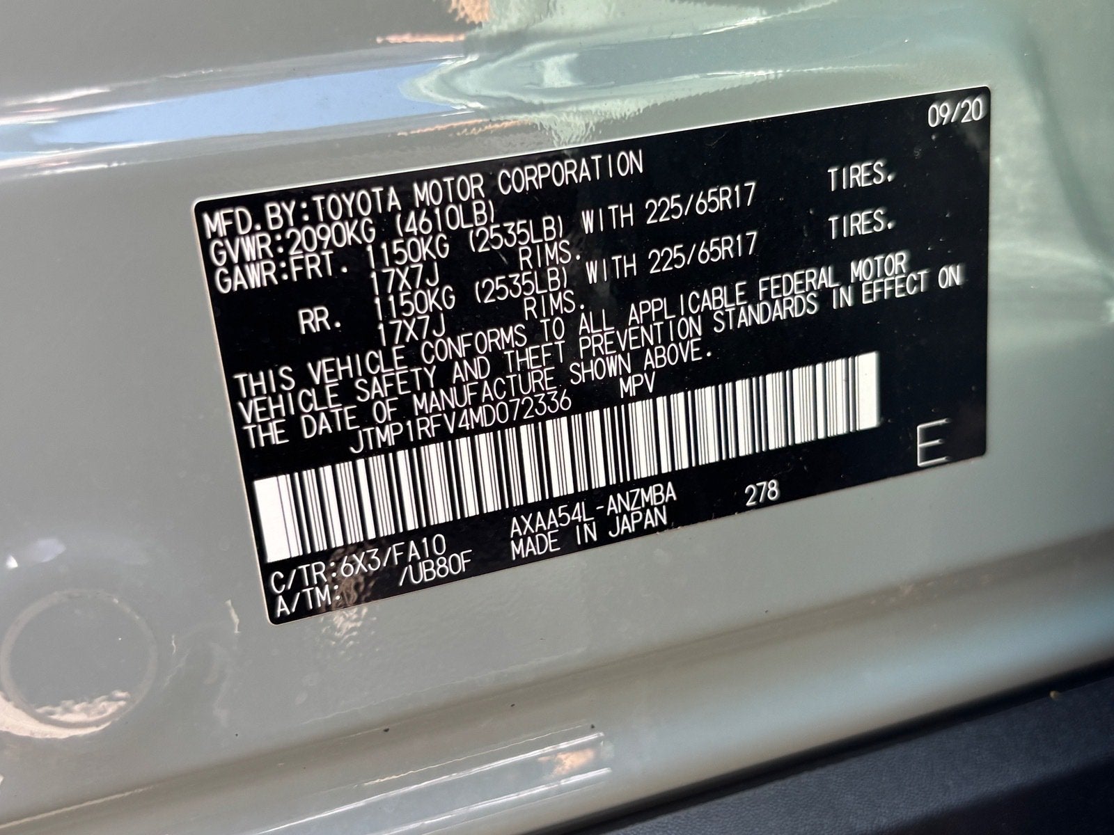 2021 Toyota RAV4 XLE