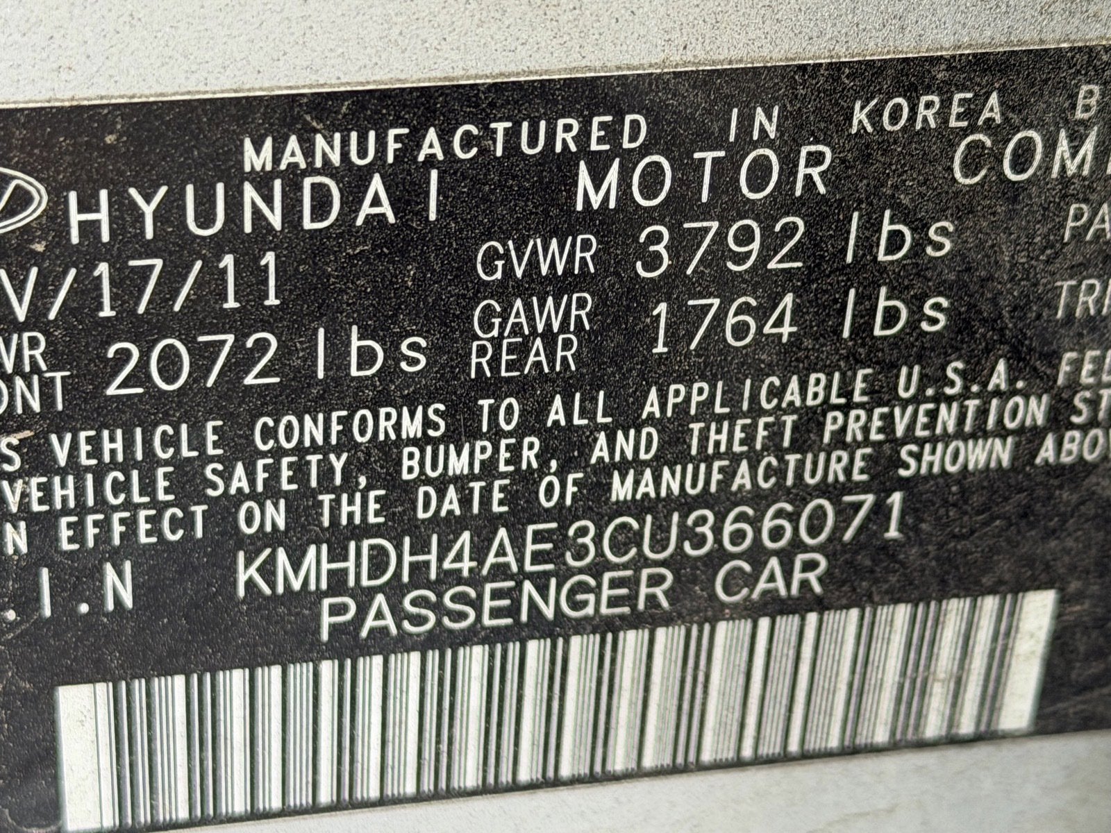 2012 Hyundai Elantra GLS