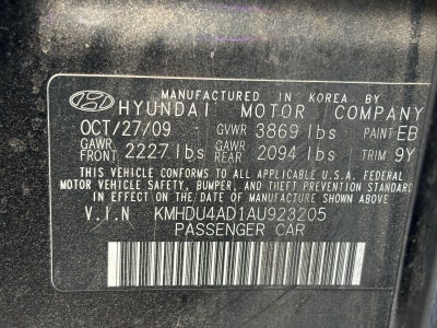 2010 Hyundai Elantra GLS PZEV