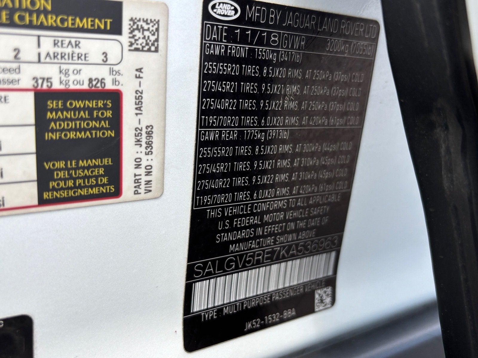 2019 Land Rover Range Rover Autobiography