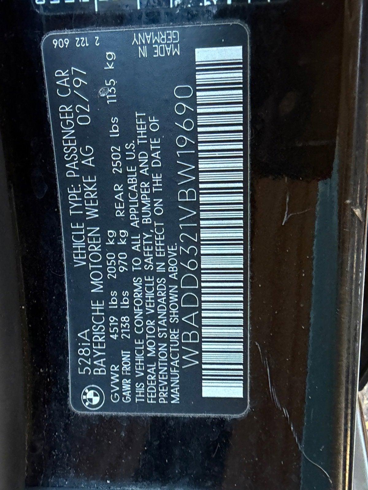 1997 BMW 5 Series 528iA