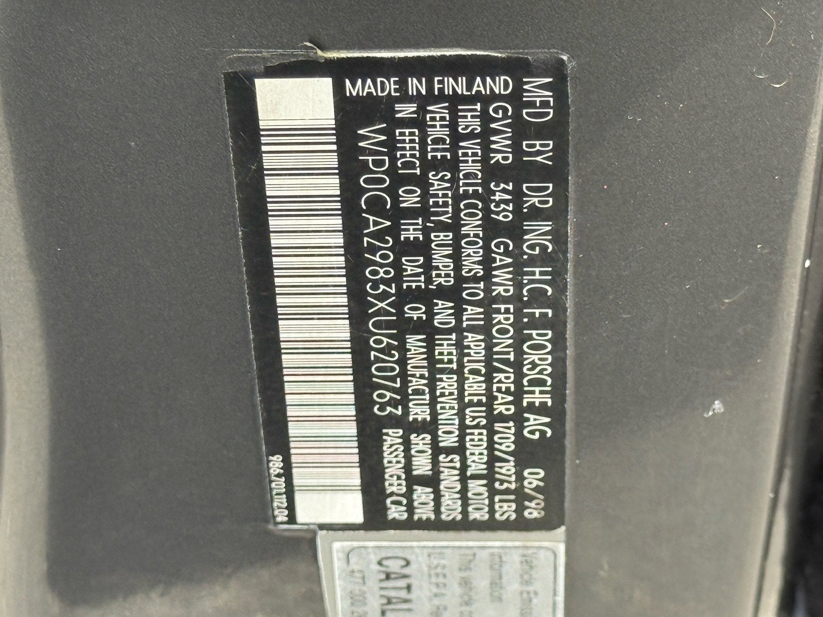 1999 Porsche Boxster Base